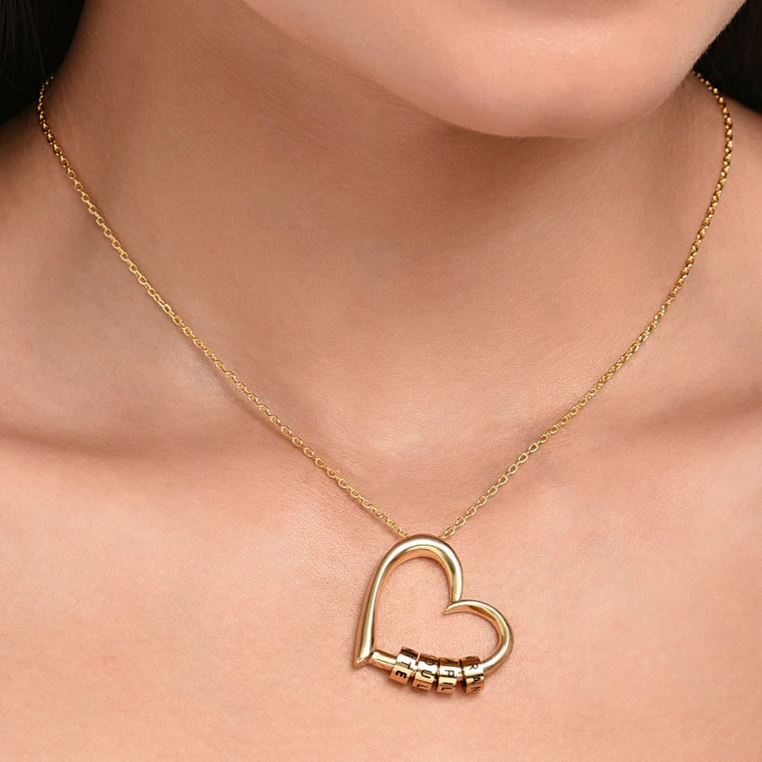 Heart Love Bead Necklace