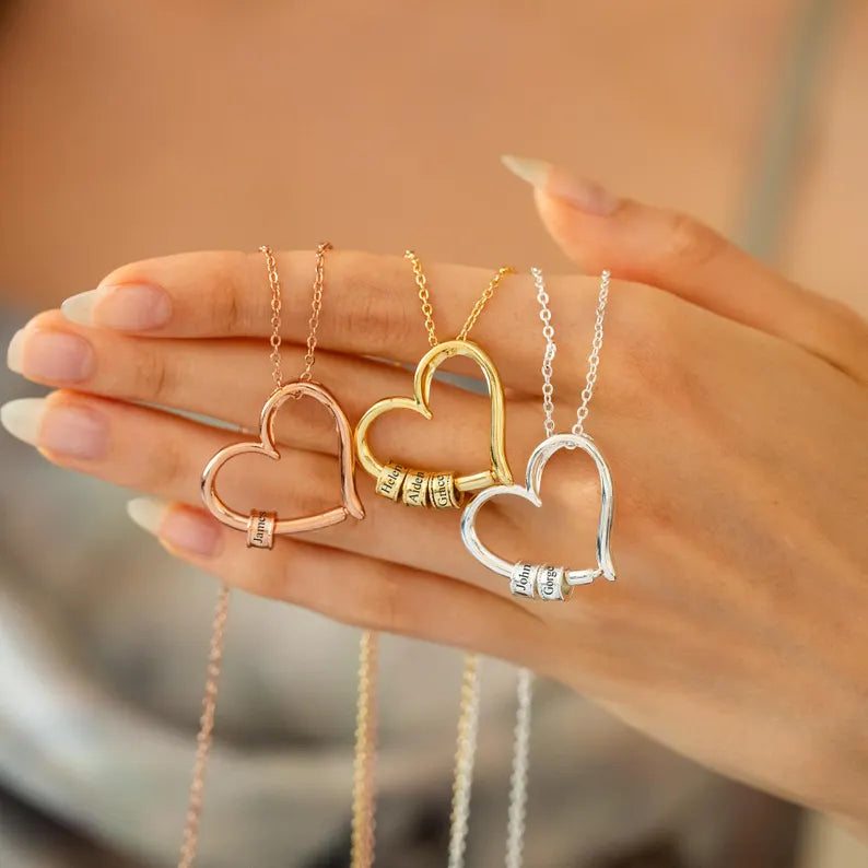 Heart Love Bead Necklace