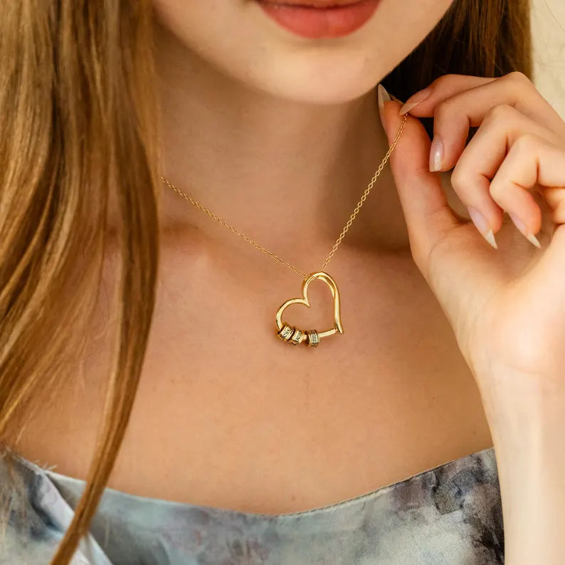 Heart Love Bead Necklace